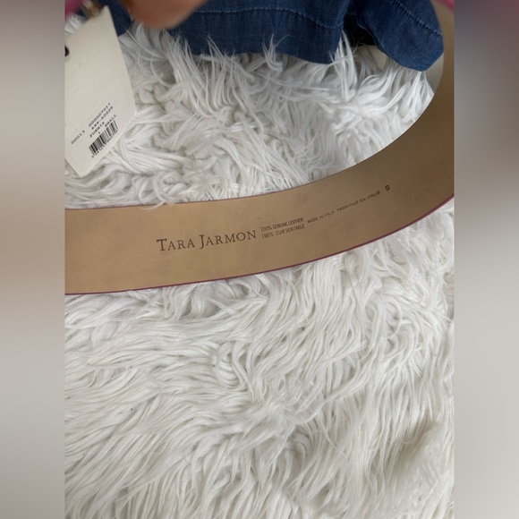 NEW Tara jarmon hot pink thick leather belt small - Picture 4 of 9